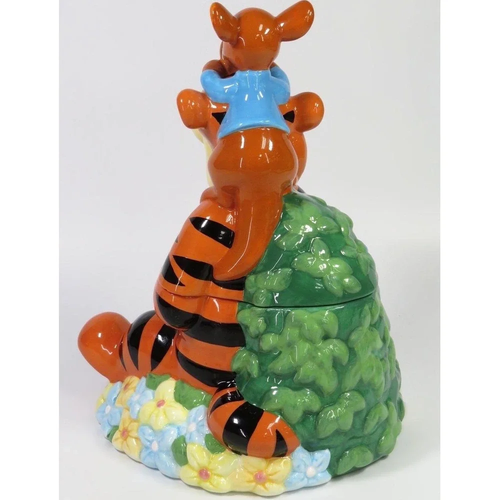 Disney Direct Tigger and Roo Musical Ceramic Cookie Jar Winnie the Pooh Picnic
